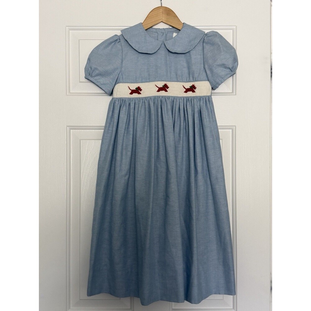 Strasburg By Sheree Aust Heirloom Collection Girls Bishop Dress Size 6 Smoked